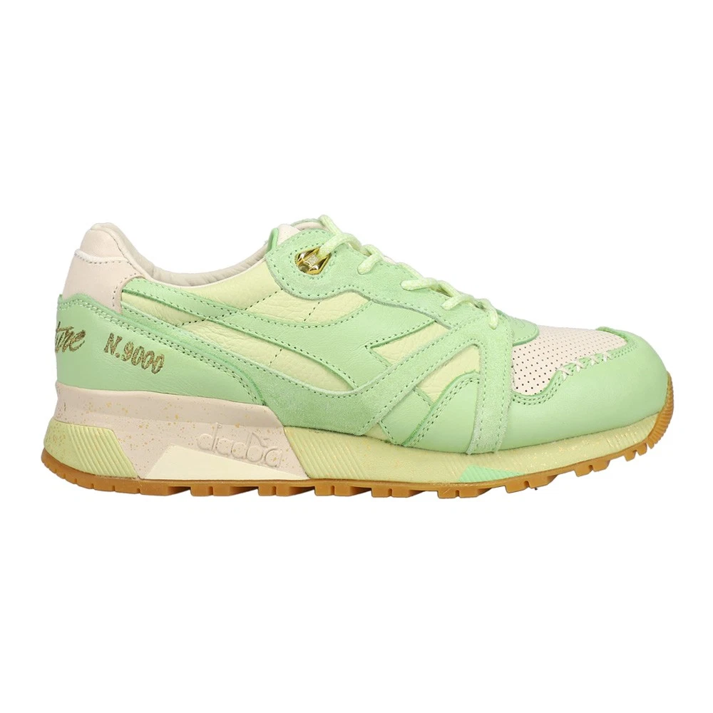 diadora N9000 Ice Cream X Feature Perforated Lace Up Mens Green Sneakers Casual