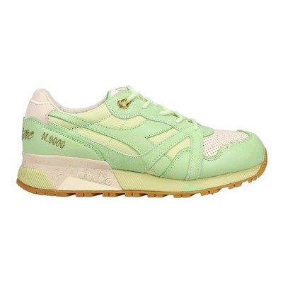 diadora N9000 Ice Cream X Feature Perforated Lace Up  Mens Green Sneakers Casual