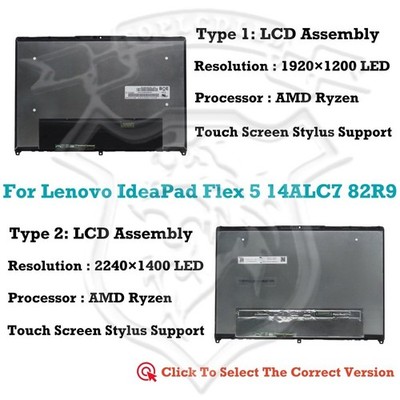 14'' LCD Touch Screen Assembly Display Lenovo IdeaPad Flex 5 14ALC7 82R9000EBM