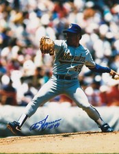 TEDDY HIGUERA  MILWAUKEE BREWERS    ACTION SIGNED 8x10