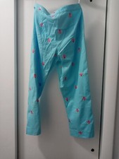 LILLY PULITZER PANTS 2  TURQUOIS BUMBLE BEES size 2 petite new no tags
