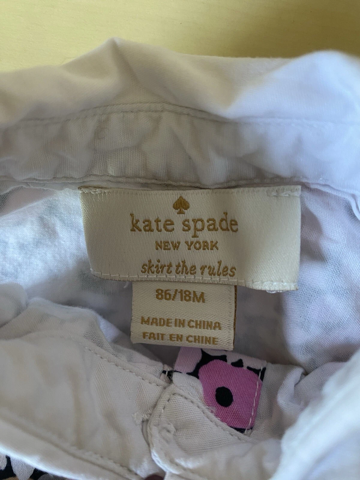 Vestito floreale Kate Spade bambina 18 mesi 