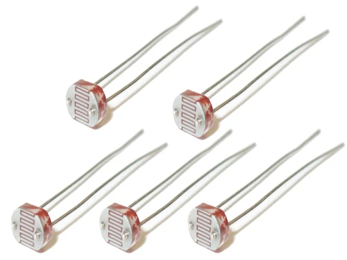 5 x LDR 5mm GL 5528 Fotowiderstand Arduino AVR Light Dependent Resistor
