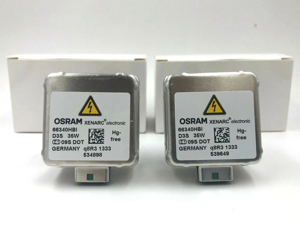 2x New OEM Sylvania OSRAM 66340HBI D3S Xenon HID Headlight Bulb - Image 2 of 2