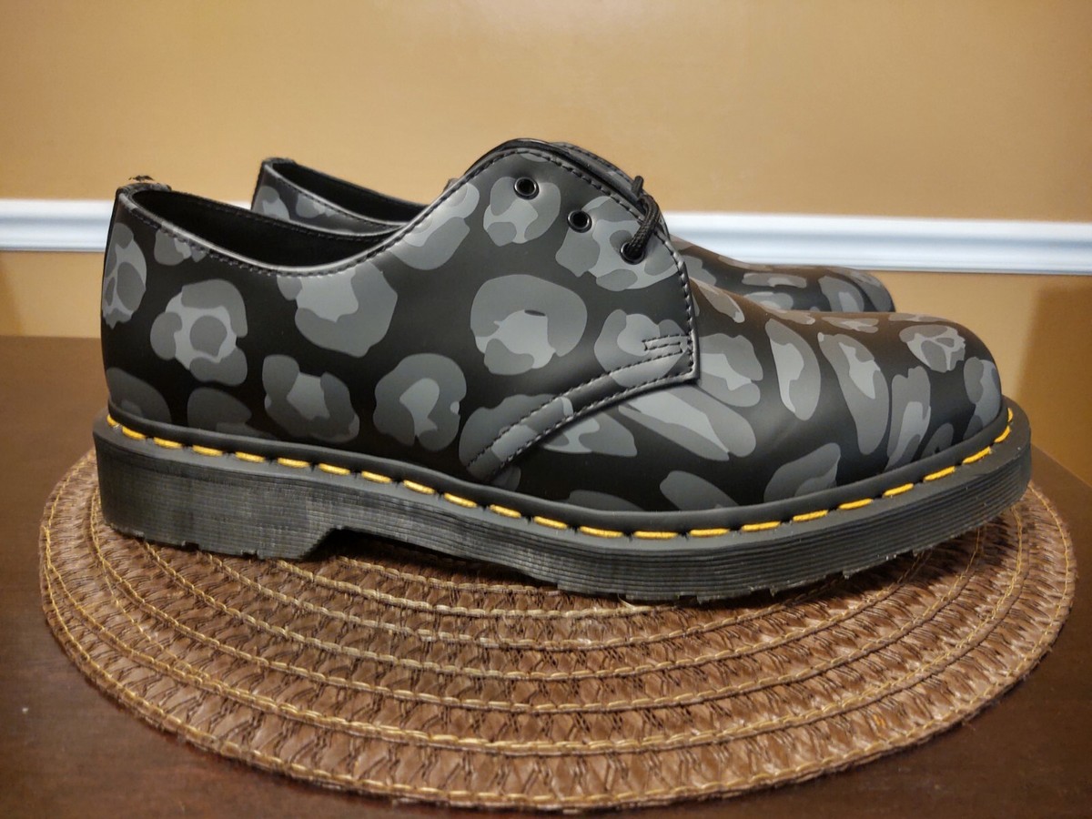 Dr. Martens 1461 Quadエナメルレオパードエンボス22.5cm 【公式通販】
