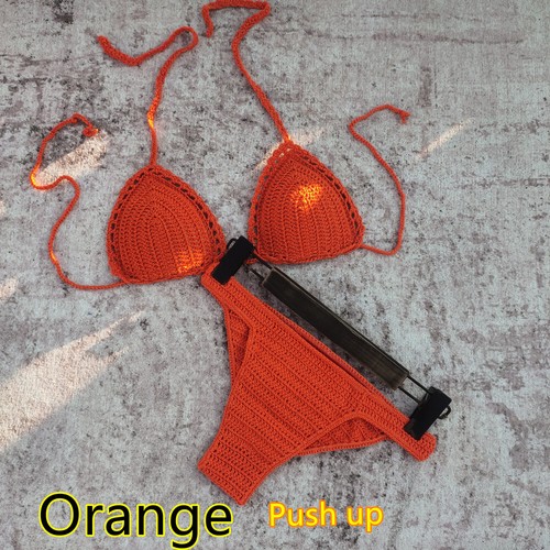 Handgefertigtes Häkel Bikini Set Sonnenstrand Damen Bademode Sommer Hawaii Beachwear - Bild 21 von 22