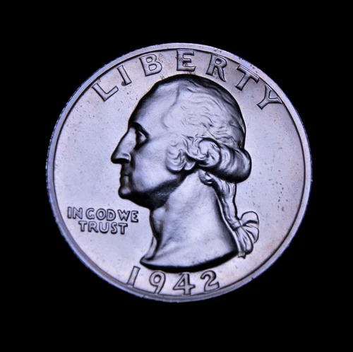 1942 Proof Washington Quarter BU