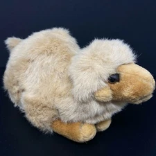 Russ Berrie Tan Camel Plush Desert Realistic Shaggy Hair Fur 12" Stuffed Animal 