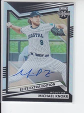 2022 Elite Extra Edition Michael Knorr Auto Astros #75