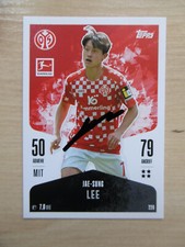 Jae-Sung Lee autograph signed TC Topps Bundesliga 1st FSV Mainz 05 24/25