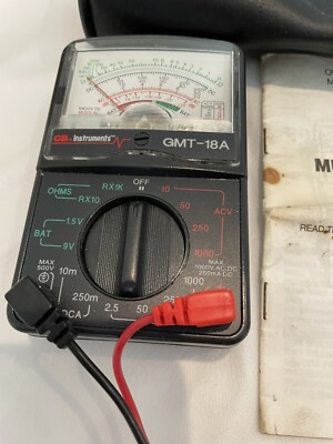 Gardner Bender GMT-318 Black AA Battery Analog Multimeter 7.7 H x 4.7 W ...