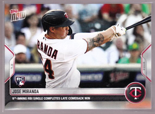 2022 Topps Now 454 Jose Miranda