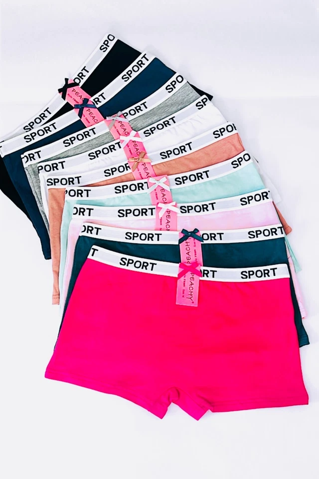 6-12 Pantalones Cortos para Niños Deportivos SEXY Boxer Yoga Bragas Cortas 95% Algodón Ropa Interior P28 S-XL Foto 2 de 4