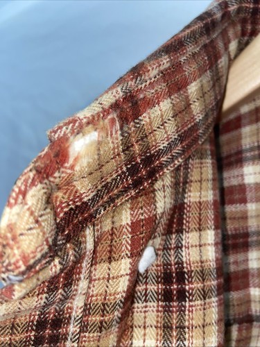 2 L L BEAN Men’s Button Down Flannel Shirts Size Medium Cotton - Picture 4 of 11