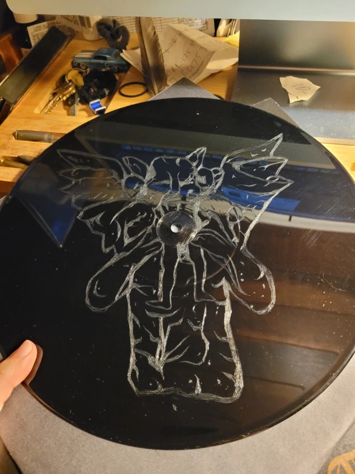 Rotting Christ Satanas Tedeum single sided LP 181 of 666 - Image 3 of 4