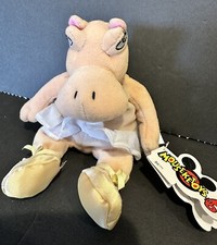 Plush Disney Fantasia Hippo Bean Bag Stuffed Animal 9  T