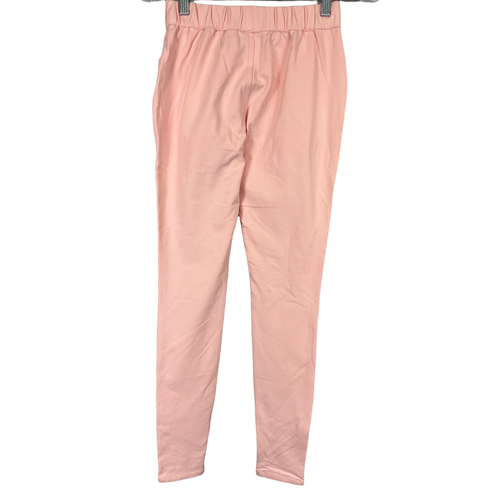 Quacker Factory Dream Jeannes Tall Pull-On Leggings with Pockets Pink XST Size - Picture 2 of 2