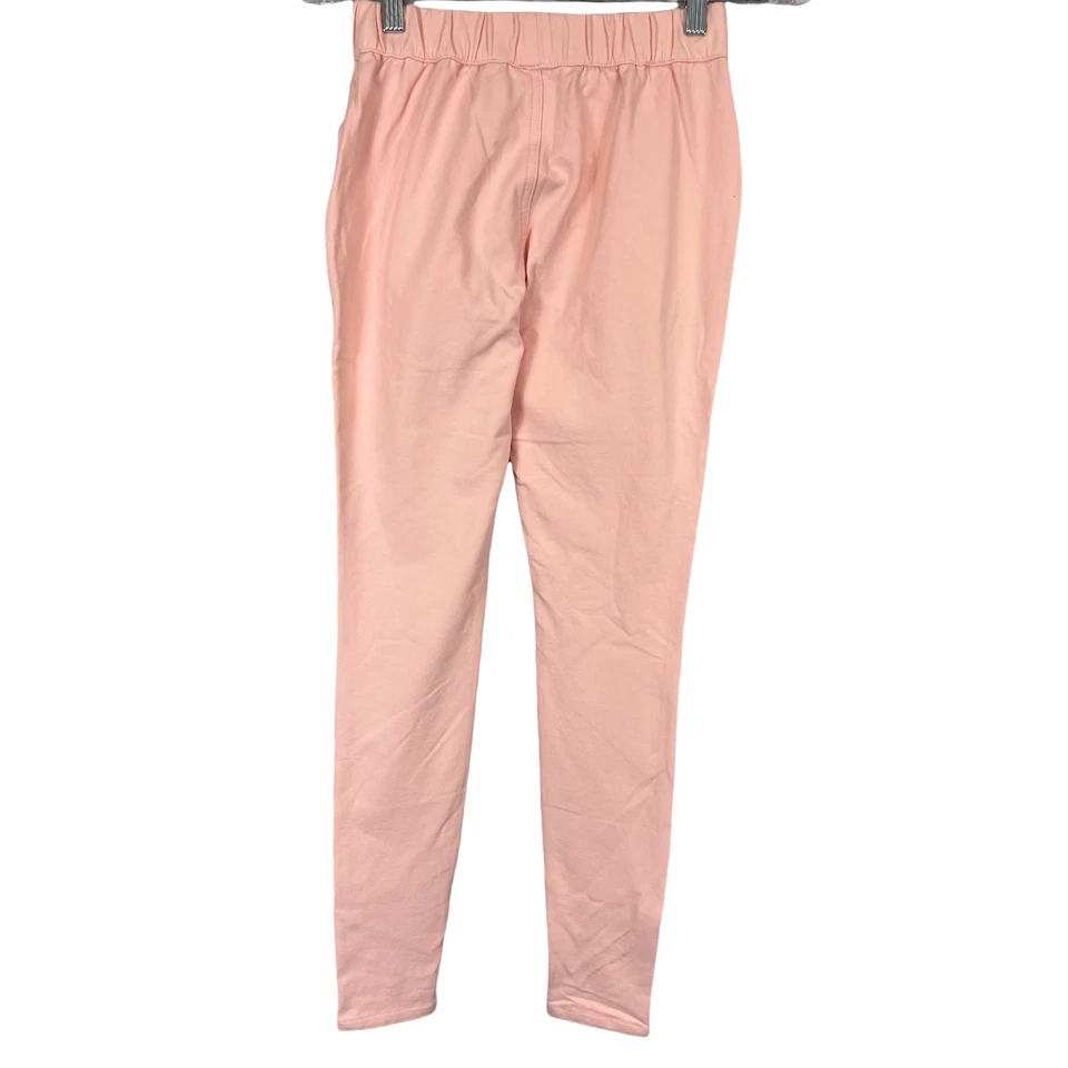 Quacker Factory Dream Jeannes Tall Pull-On Leggings with Pockets Pink XST Size - Image 2 of 2