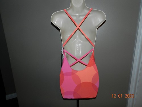 Costume intero donna La Blanca taglia 10 vintage rosa/arancione - Foto 2 di 3