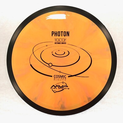 DISC GOLF MVP COSMIC NEUTRON PHOTON DISTANCE DRIVER 172g ORANGE SWIRL