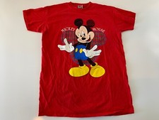 VTG MICKEY UNLIMITED DISNEY T Shirt Red One Size Made in USA