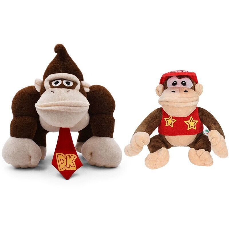 Super Mario Bros Plush Toys Donkey Diddy Kong Monkey Stuffed Doll Birthday  Gifts
