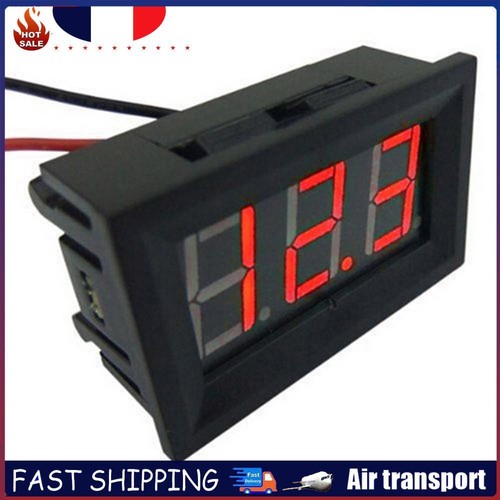 Voltmètre Numérique DC 2.4V-30V Pour Voiture - Jauge De Tension Batterie 5V/12V/24V