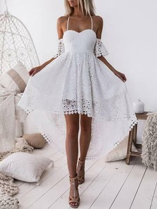 vestito bianco corto