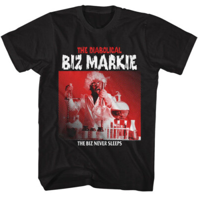 New Biz Markie The Biz Never Sleeps Black T-Shirt