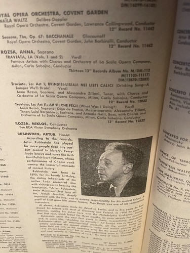 RCA Victor 1948 Record Catalog Classical & Popular Heifetz - Como 550 pages VG+ - Picture 9 of 12