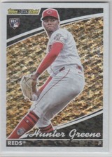 2022 Topps Update Black Gold #BG-17 Hunter Greene RC Cincinnati Reds