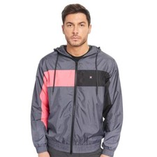 Men's Hurley 90's Jack Windbreaker Jacket - Ion Grey - XXL - NWOT