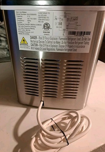 Igloo IGLICEB26SS 26 lbs Countertop Ice Maker-Stainless Steel w/ Manual - Picture 14 of 17
