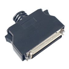 1Pcs SCSI 50 Pin MDR Male CN Solder Plug Connector Shell Kit Shield For Cable