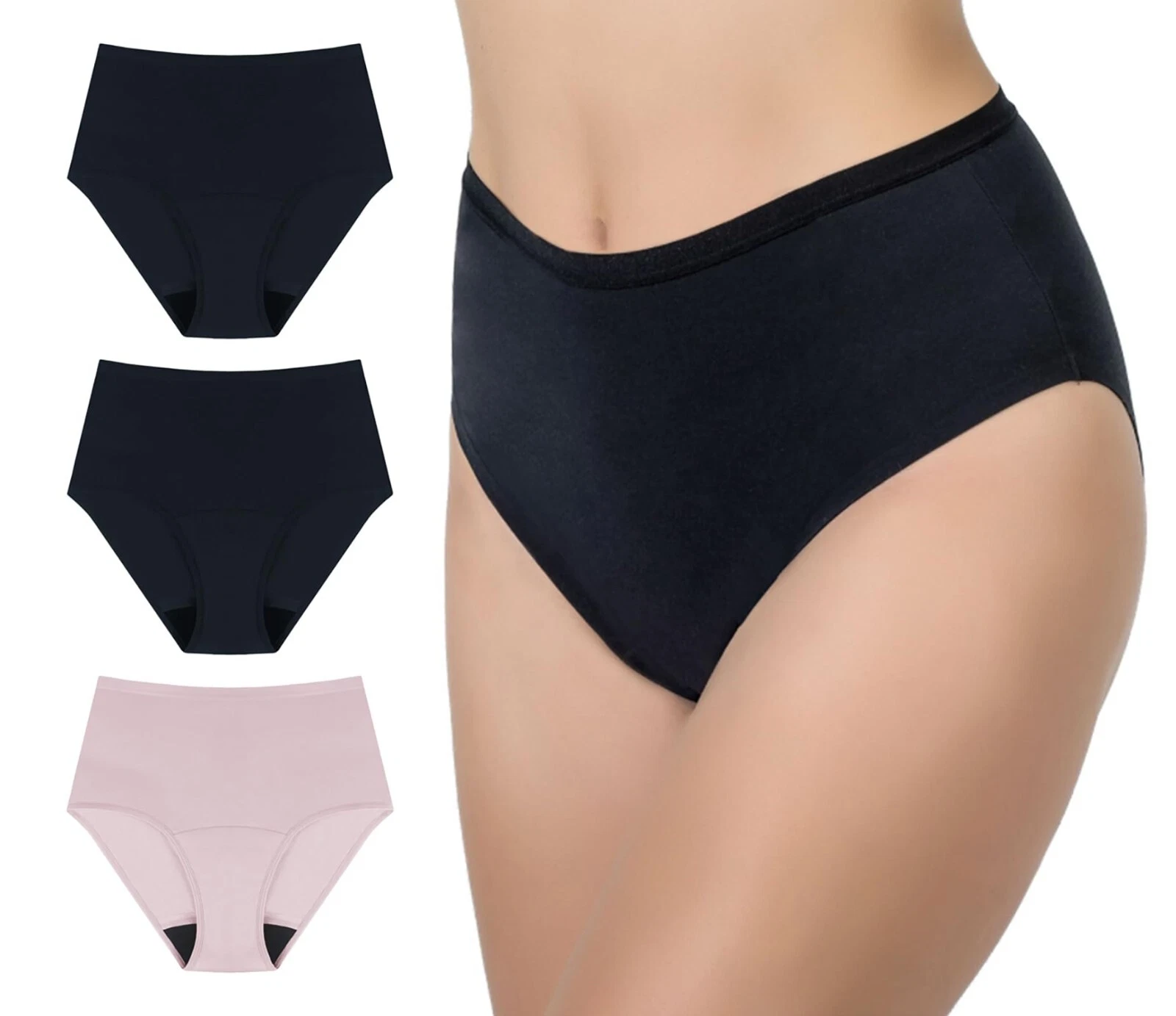 AIRCUTE 3.0 Women Washable Absorbency Urine Incontinence Underwear Pack of 3 S