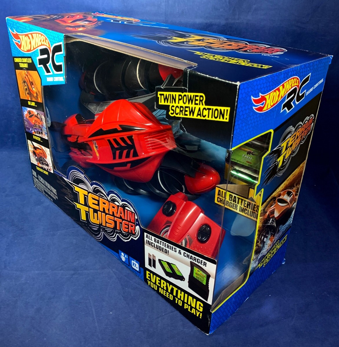 New - RED Hot Wheels TERRAIN TWISTER R/C - RED Radio Control