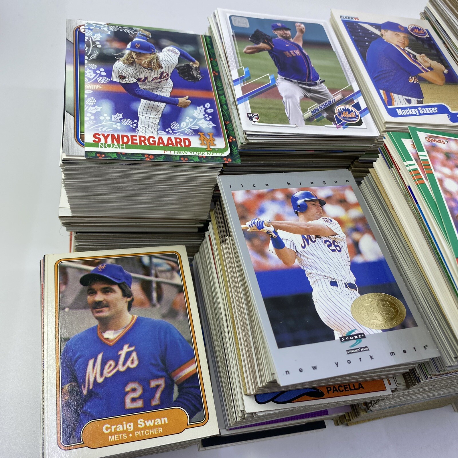 NY Mets Lot of 2300+ Cards 10+ LBS Bulk Baseball Cards New York Mets