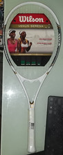 WILSON VENUS SERENA ADULT ALLOY TENNIS RACKET power strings NEW scuffed rim