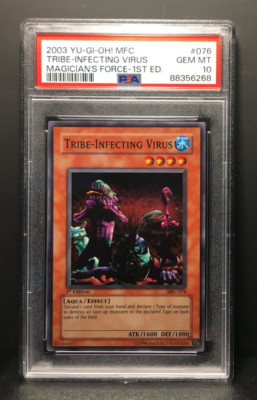 Tribe - Infecting Virus 1. Edition | 2003 MFC | PSA 10 Gem Mint | Yu-Gi-Oh