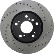 Disc Brake Rotor-Sport Cross-Drilled Front Left Stoptech 128.40057L
