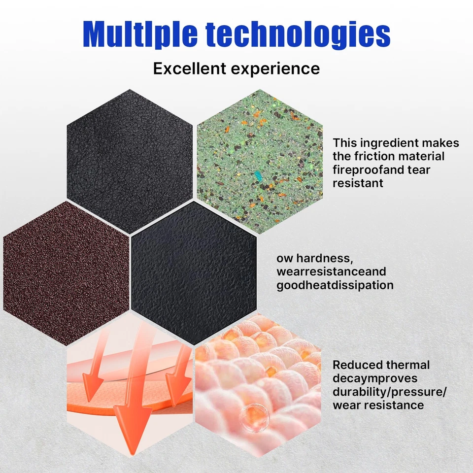 F+R Sintered Brake Pads For Honda VTX1300S VTX1300C VTX1300R VTX1300T 2003-2009 - Image 4 of 4