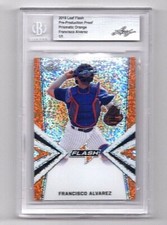 2019 LEAF Francisco Alvarez Flash Prismatic Orange BGS Pre Production Proof 1/1 
