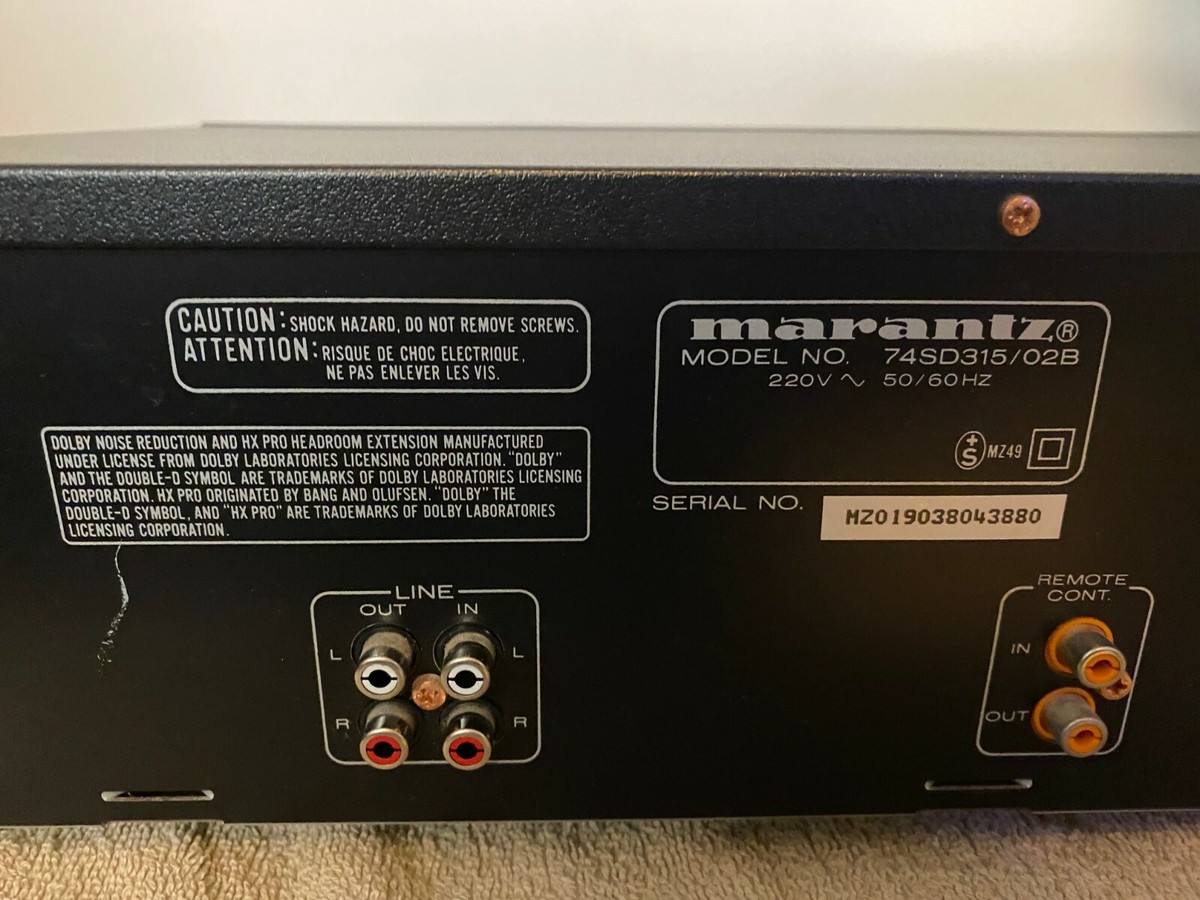 動作品】marantz マランツ　カセットデッキ　SD315F 動作品】marantz マランツ カセットデッキ SD315F - メルカリ