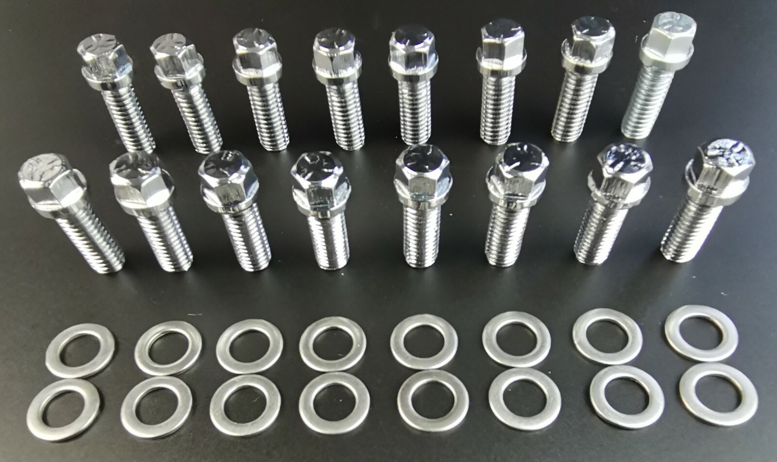 HEADER COLLECTOR BOLT KIT "ZINC" GRADE 8 3/8"-16 X 1" #7500