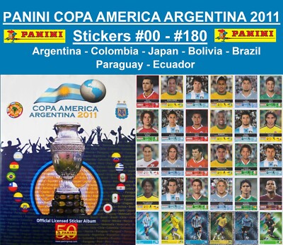 Panini Copa América Argentina 2011 - Stickers #00 - #180 - BUY 1, GET 1 FREE