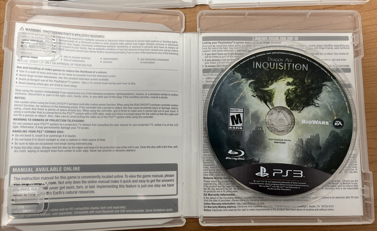 Dragon Age Inquisition (Usado) - PS3 - Shock Games