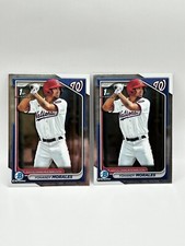 Yohandy Morales 2024 Bowman 1st Chrome #BCP-52 Washington Nationals Lot (2)