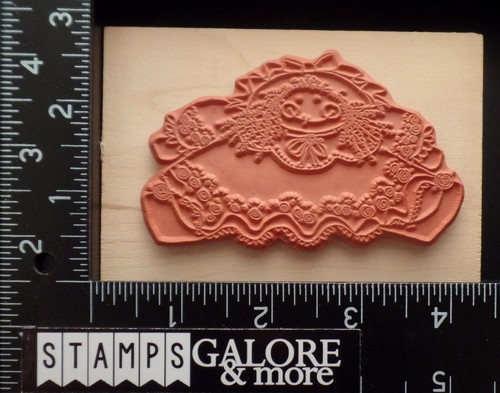 Imaginations Rubber Stamps SKETCHED COUNTRY FOLK ART DOLL DOTTY"S DARLIN'S #1583 - Picture 2 of 2