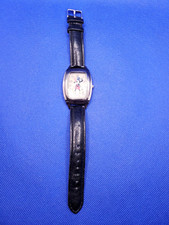 Disney Mickey Mouse Watch Vintage Classic Leather Black Strap MCK762