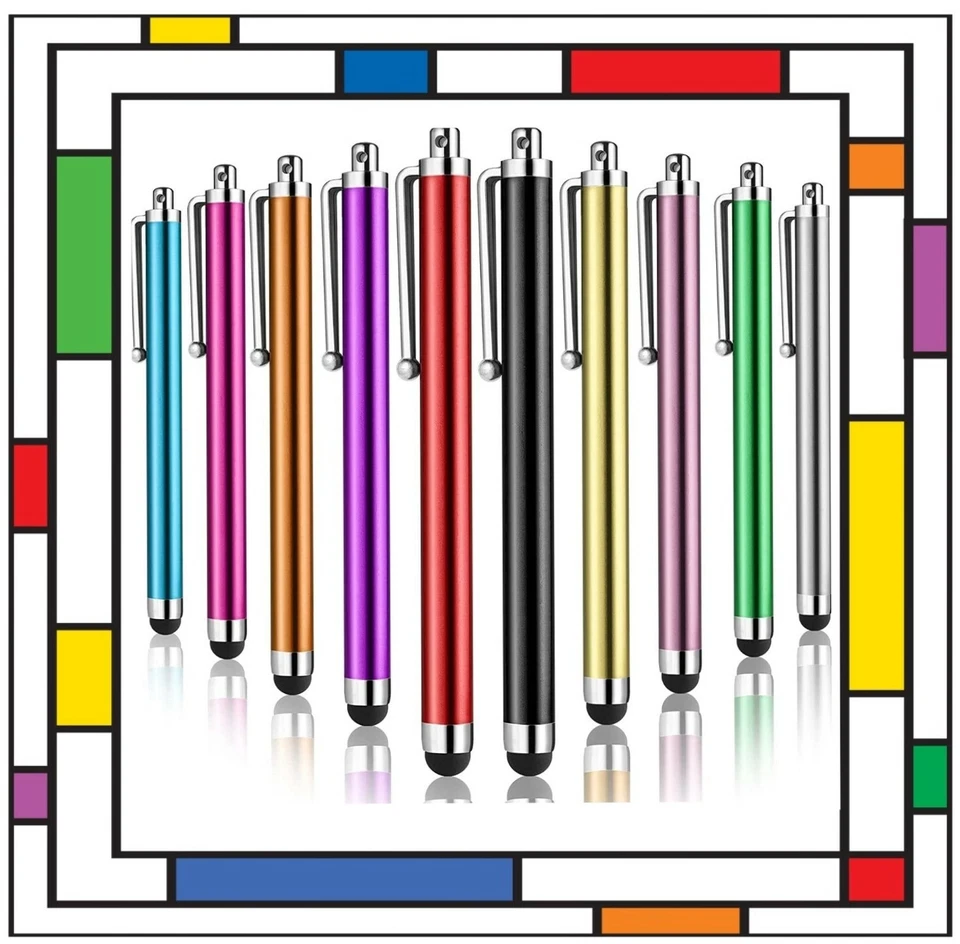 10 x STYLUS PEN PENS for TOUCH SCREEN IPAD IPHONE TABLET SAMSUNG TAB etc.